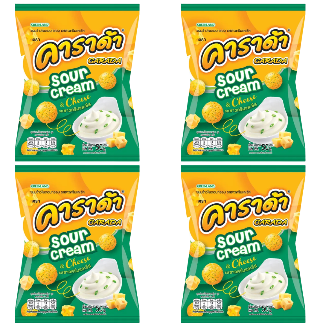 Greenland - 泰國咔啦噠酸忌廉味米果球 50g x 4