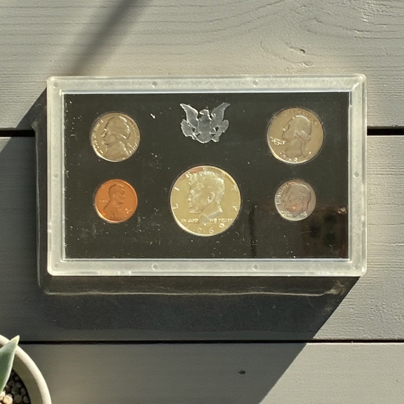 1969年美國精裝貨幣一套 (40% silver)