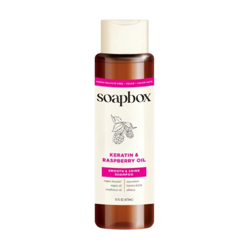 Soapbox Keratin & Raspberry Seed Oil Smoothing Shampoo