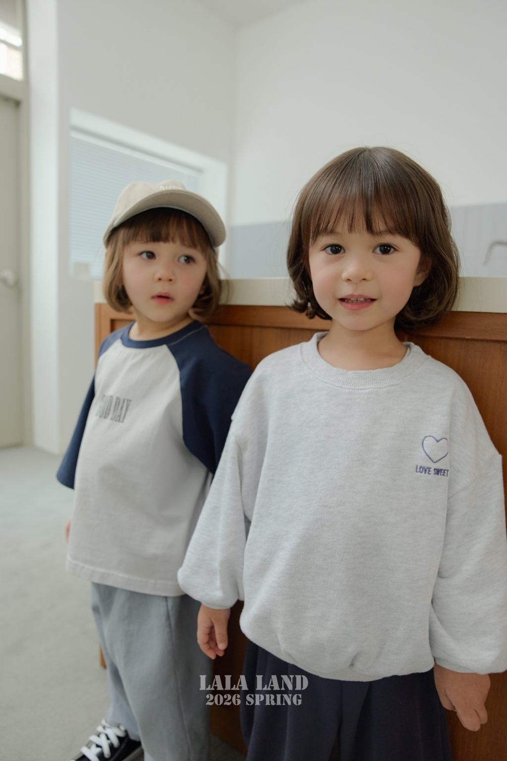正韓春lalaland 小童四色愛心上衣