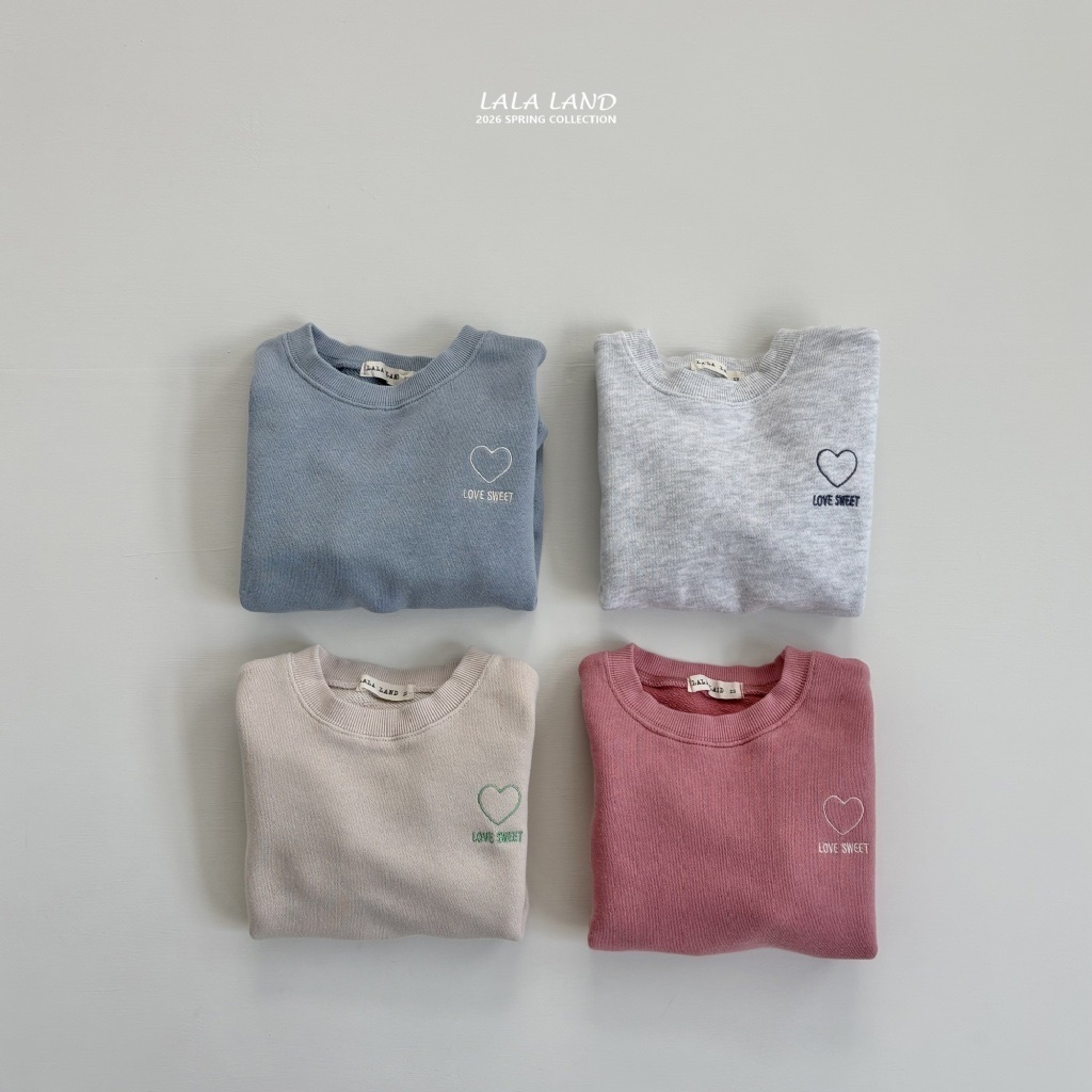 正韓春lalaland 小童四色愛心上衣