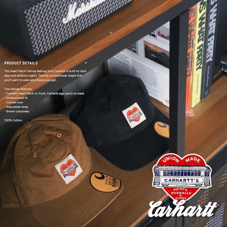 🇺🇸CARHARTT 1889 復刻Heart Patch 織標 老帽