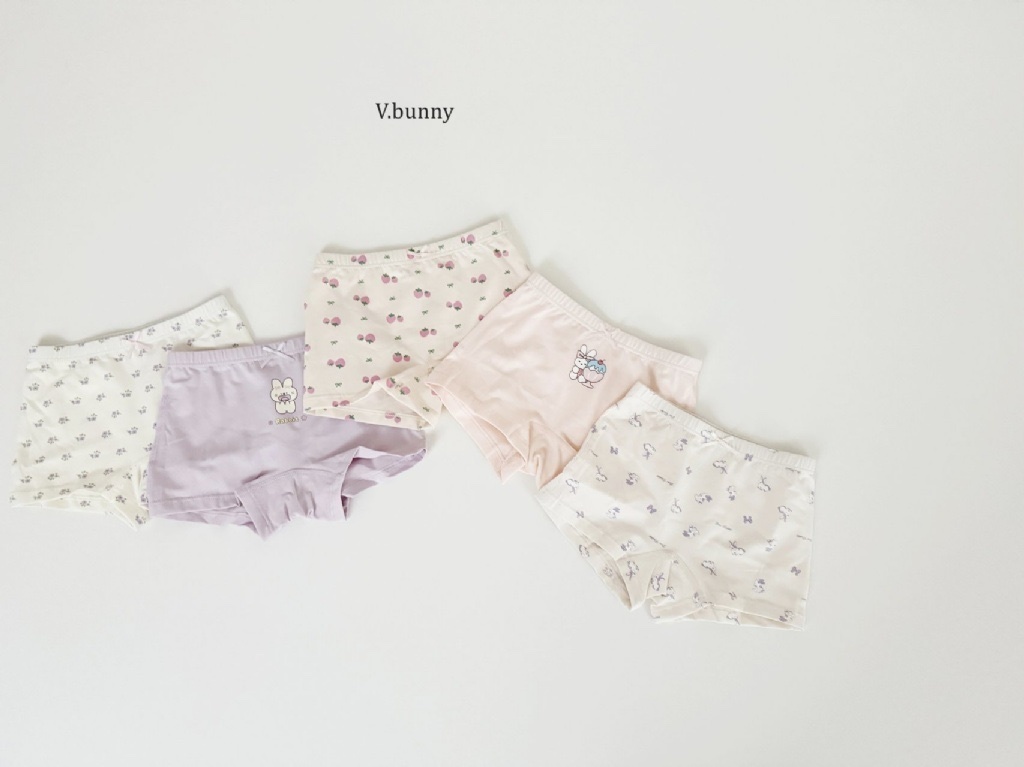 正韓春Vbunny 紫色草莓兔兔內褲組