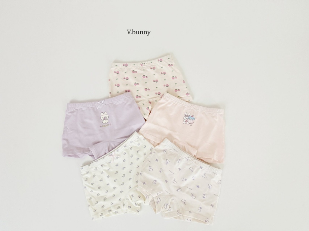 正韓春Vbunny 紫色草莓兔兔內褲組