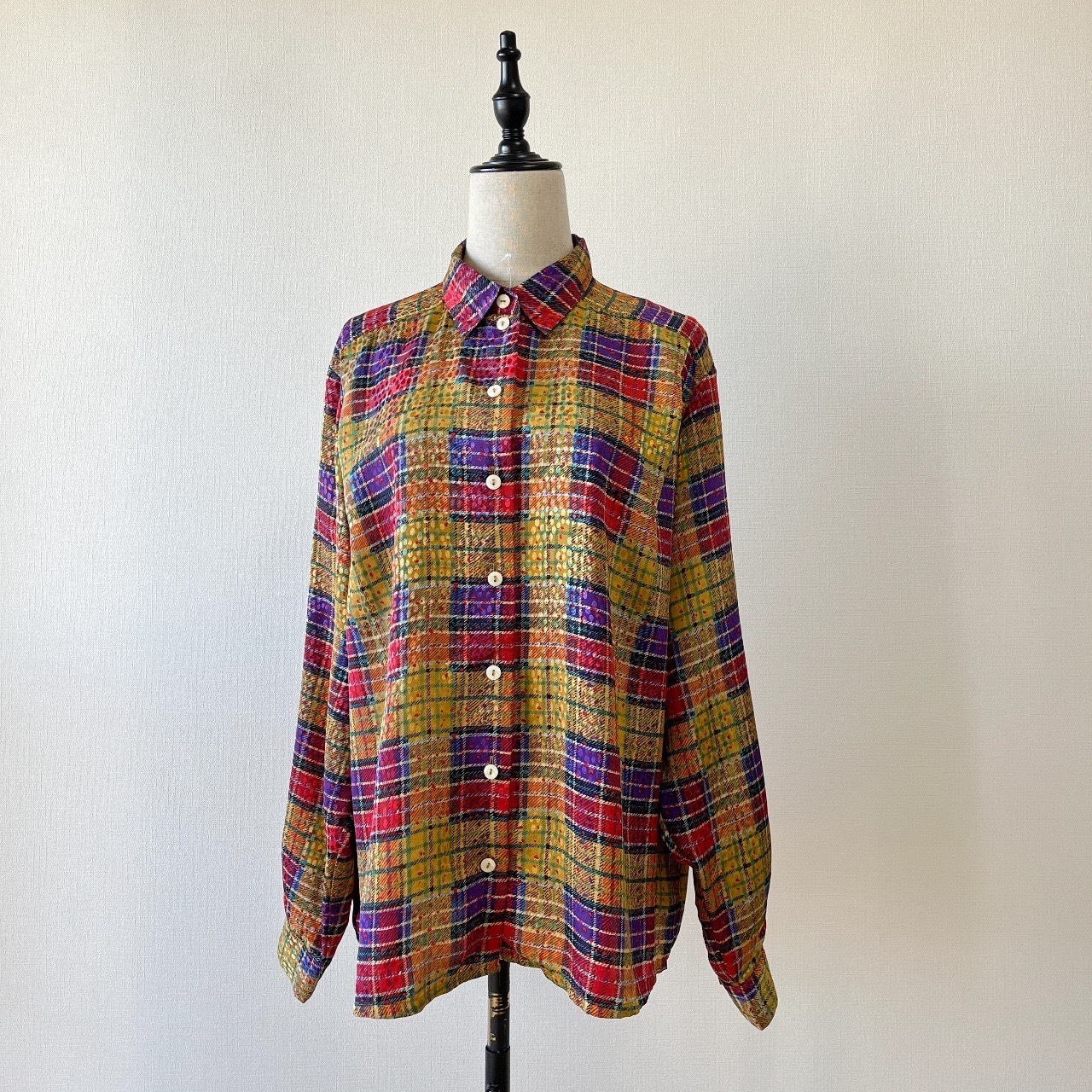 sommermann芥末黃色格紋上衣