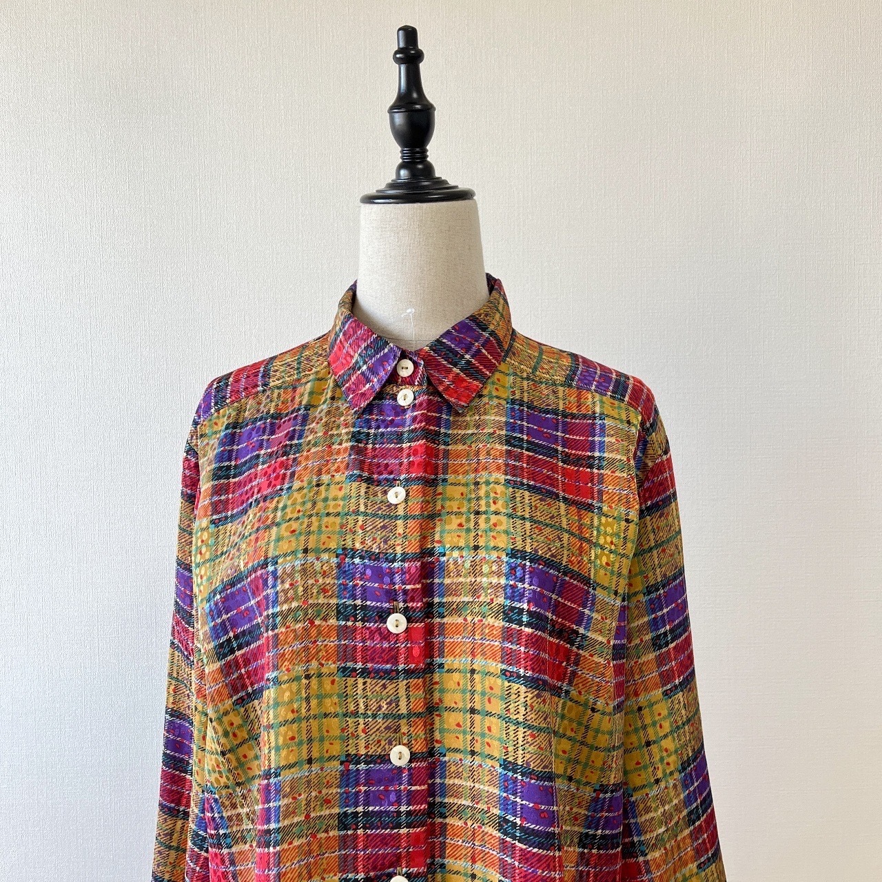 sommermann芥末黃色格紋上衣