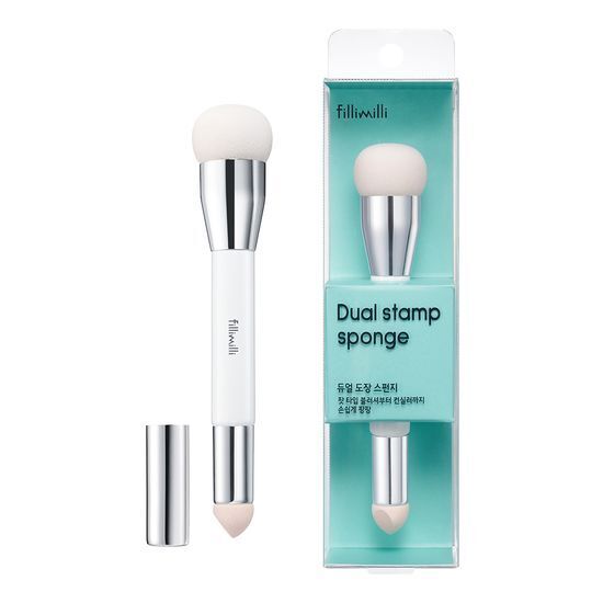 現 貨丨Fillimilli 雙頭圓形印章饅頭海綿胭脂膏 x 遮瑕兩用掃