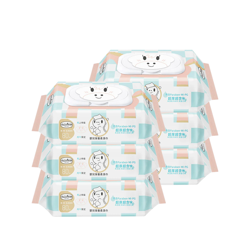 Baan 貝恩 嬰兒保養柔濕巾80抽x24包(箱購)