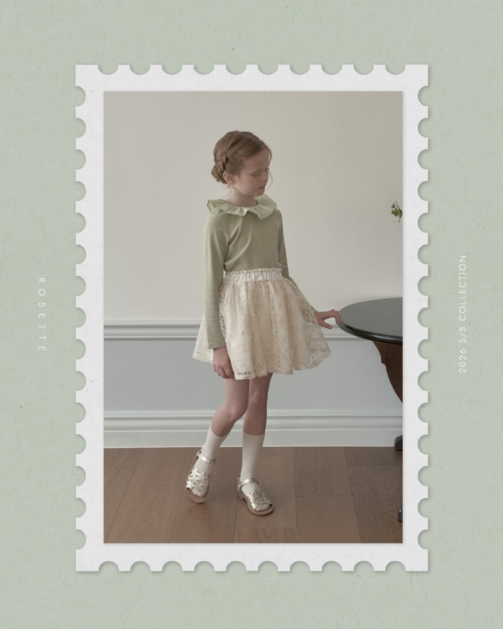 正韓春Rosette 五色甜美荷葉邊上衣