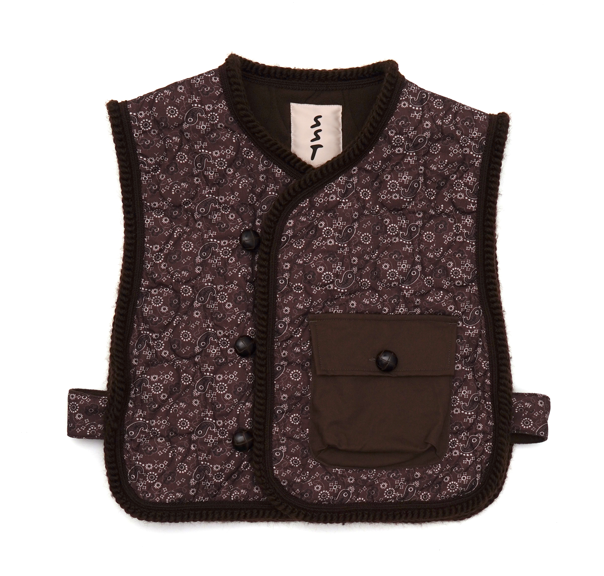 SUN SHIIINE TOMORROW VEST BROWN SST26QG01BR
