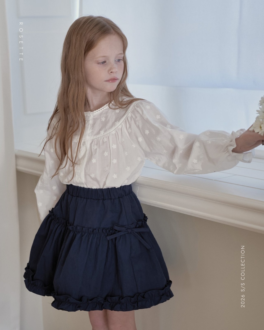 正韓春Rosette 兩色法式浪漫上衣