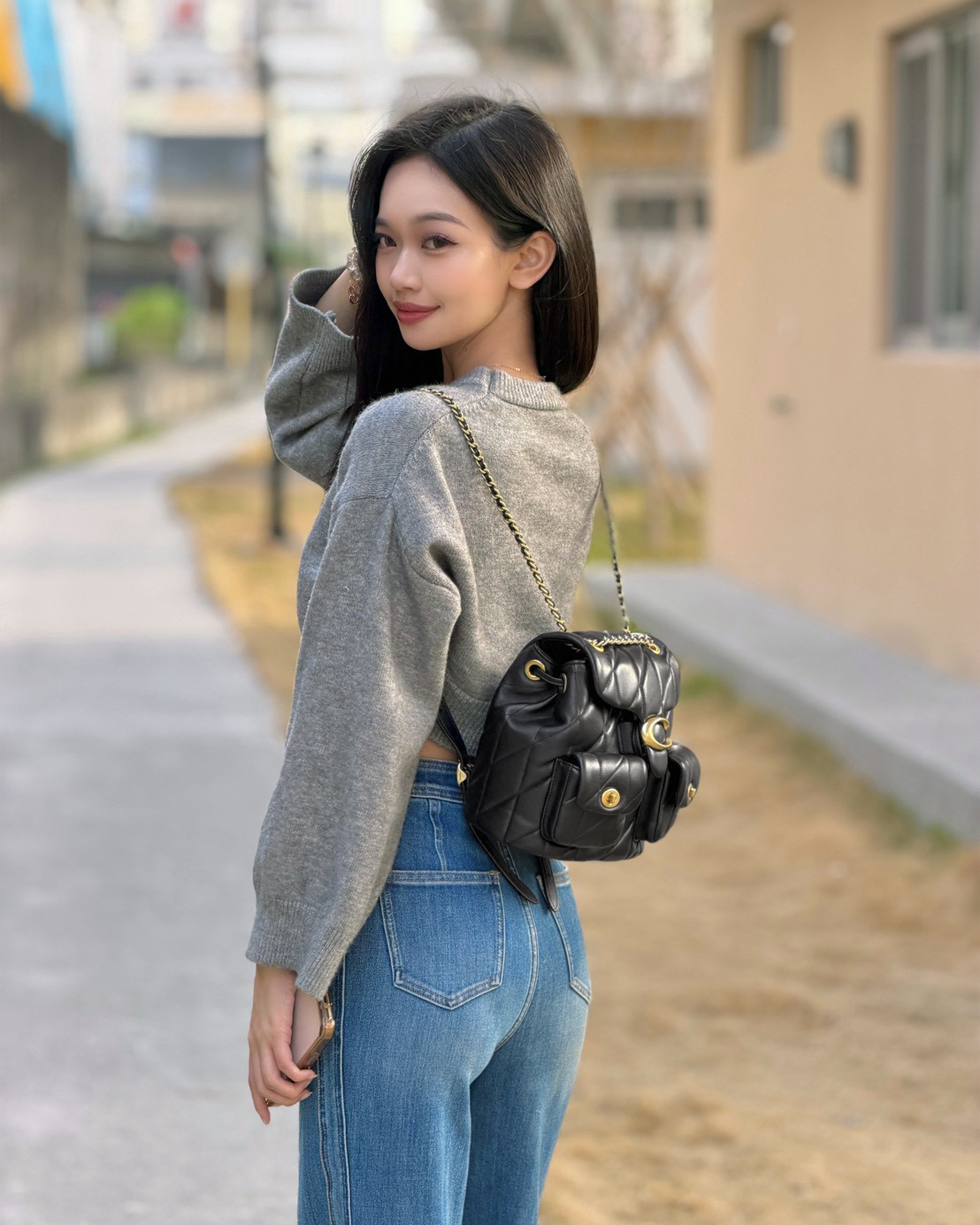 Coach Tabby 專櫃款 兩用 後背包 斜背包