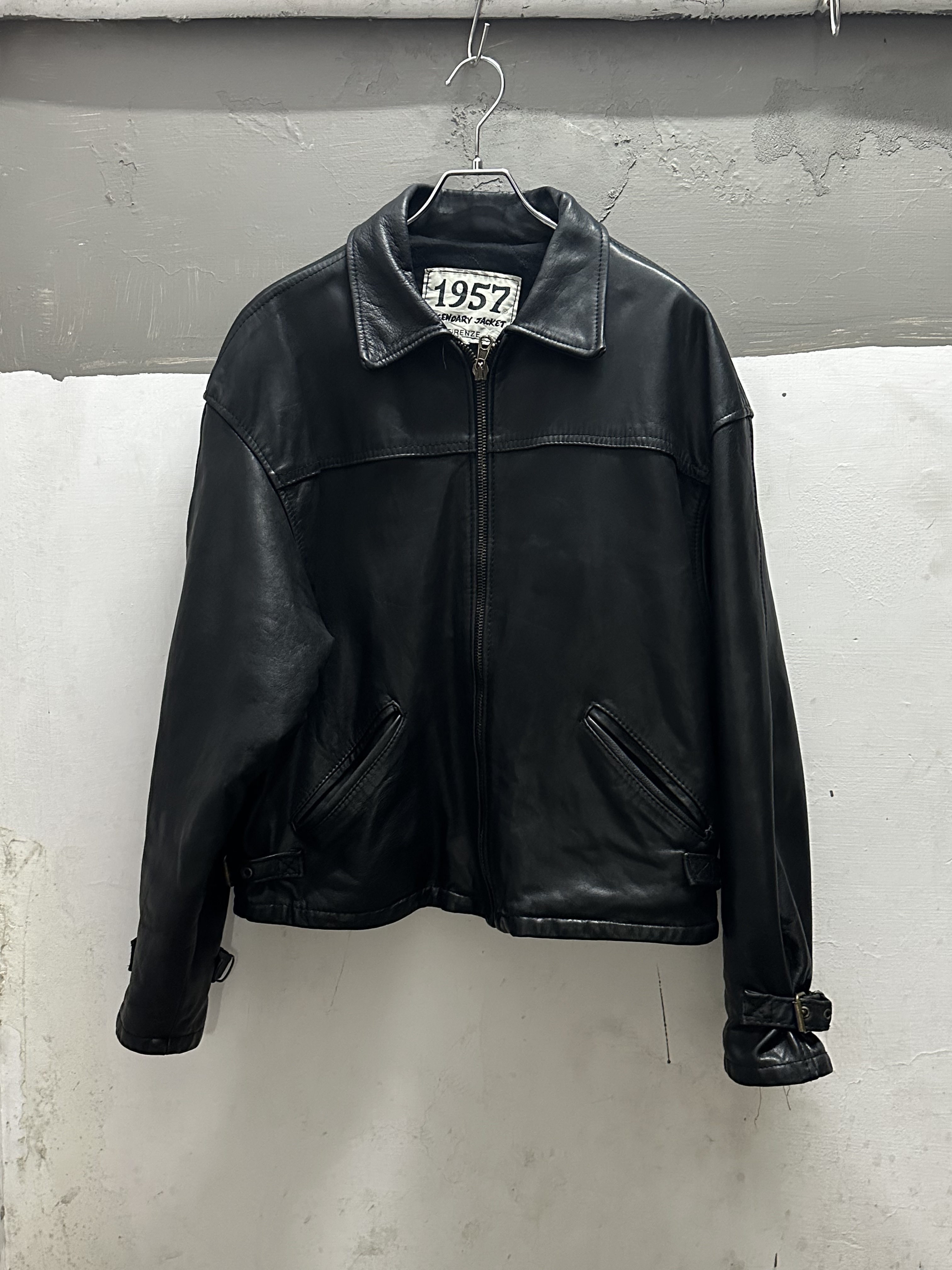 90’s EURO 1957 Leather Jacket（Made In Italy)