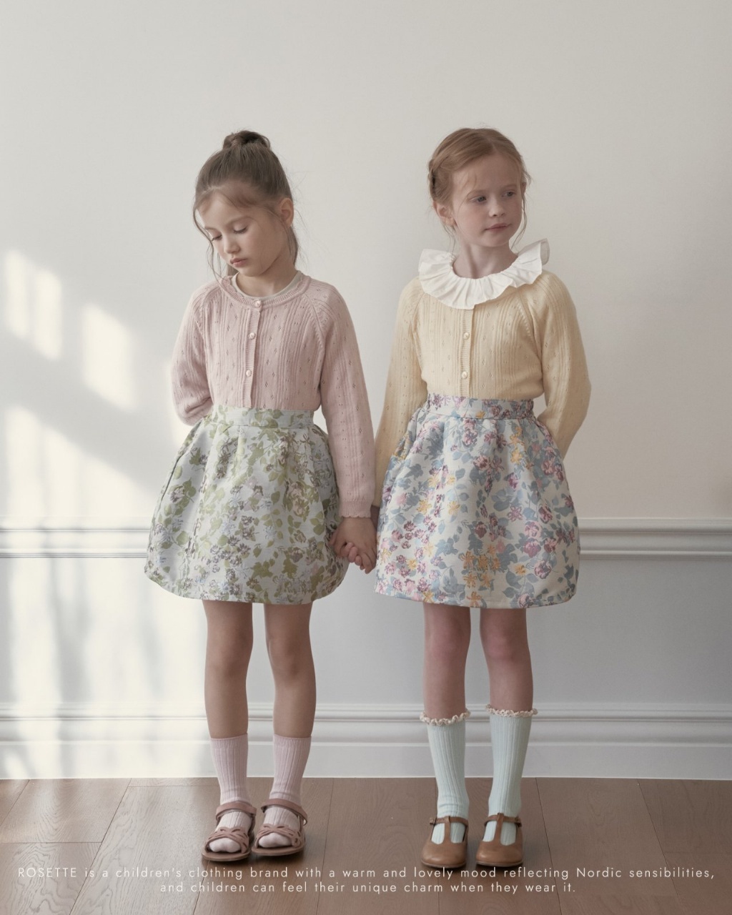 正韓春Rosette 兩色古風花卉裙