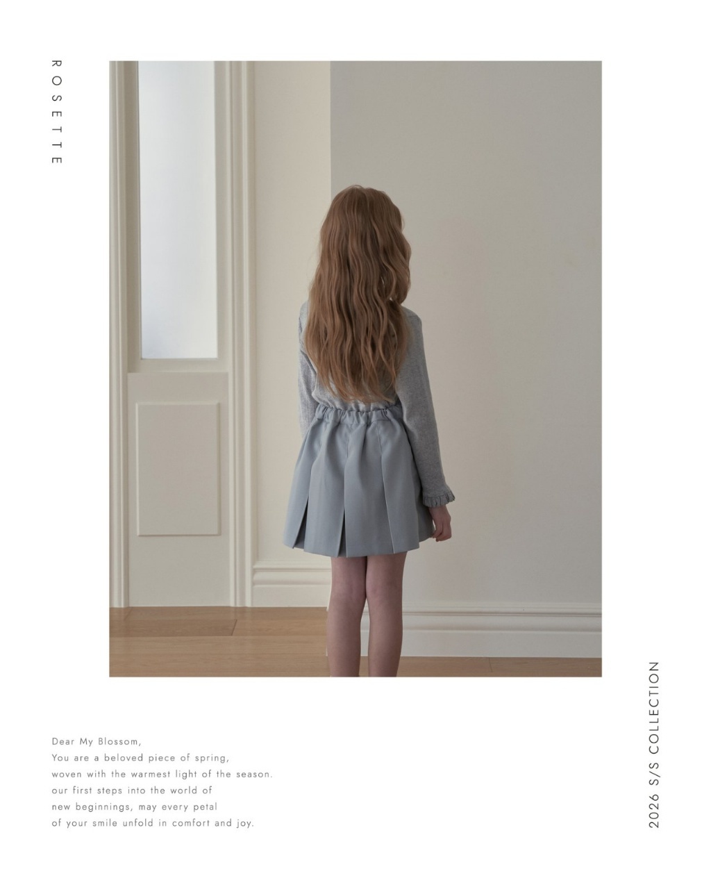 正韓春Rosette 兩色復古高腰百褶裙