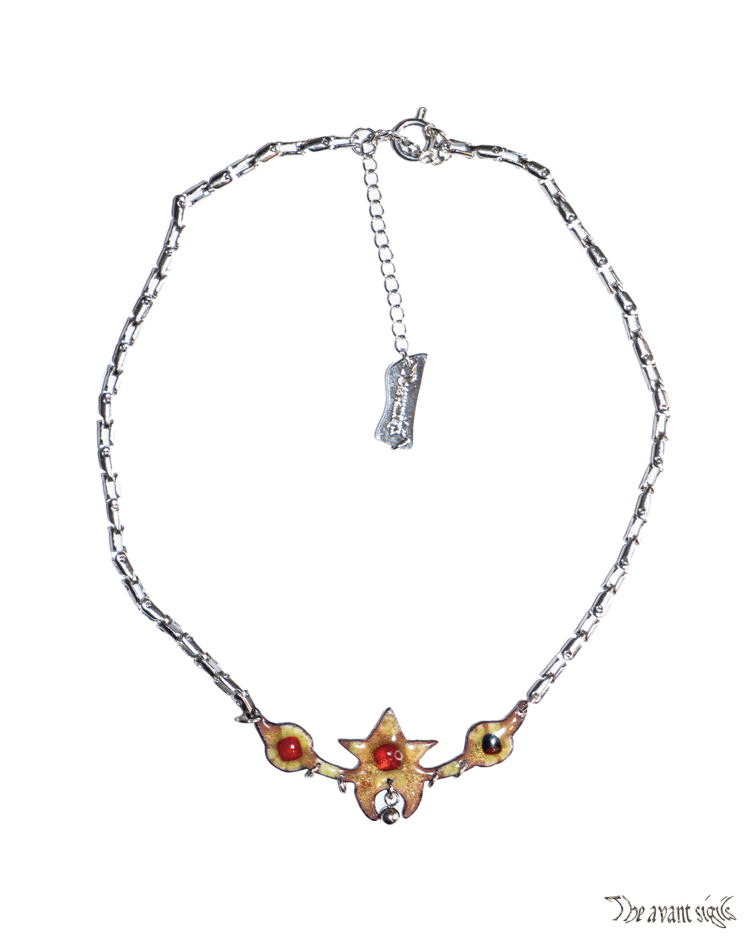 theavantsigils Polka Star Enamel necklace