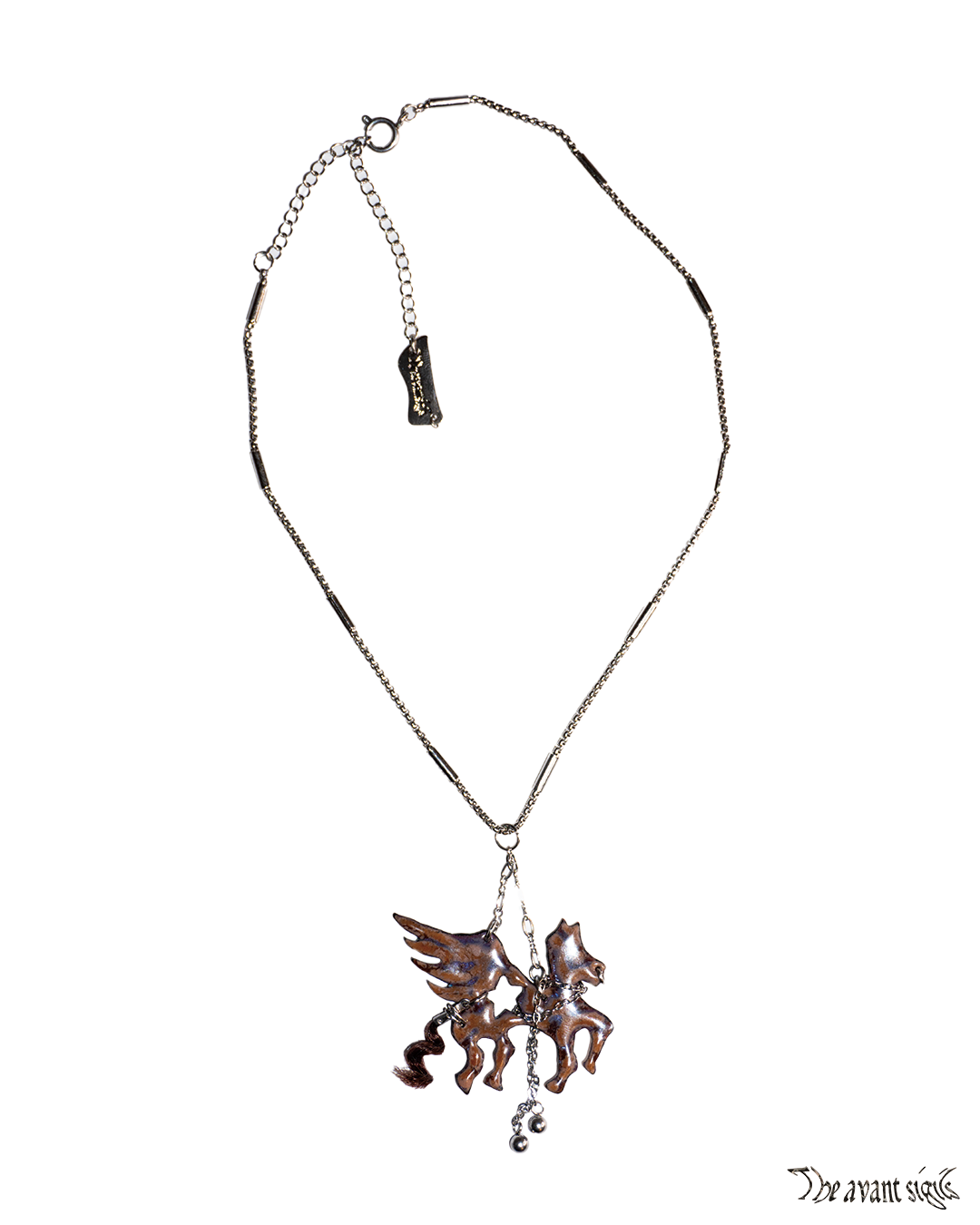 theavantsigils Gradient Pegasus Pendant  Enamel necklace