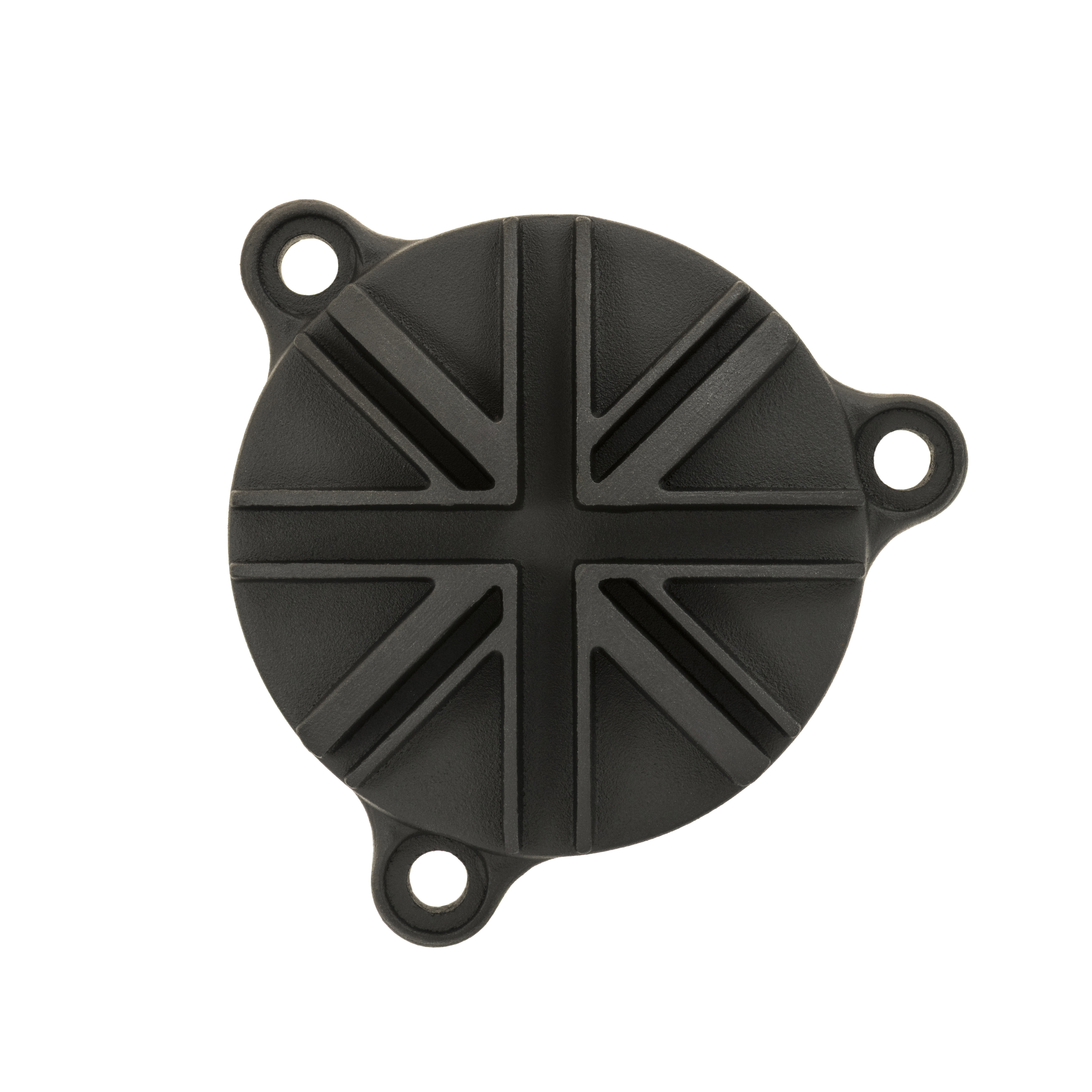 Motone 皇家 J系列350專用 機油濾芯蓋 英國旗 - 黑