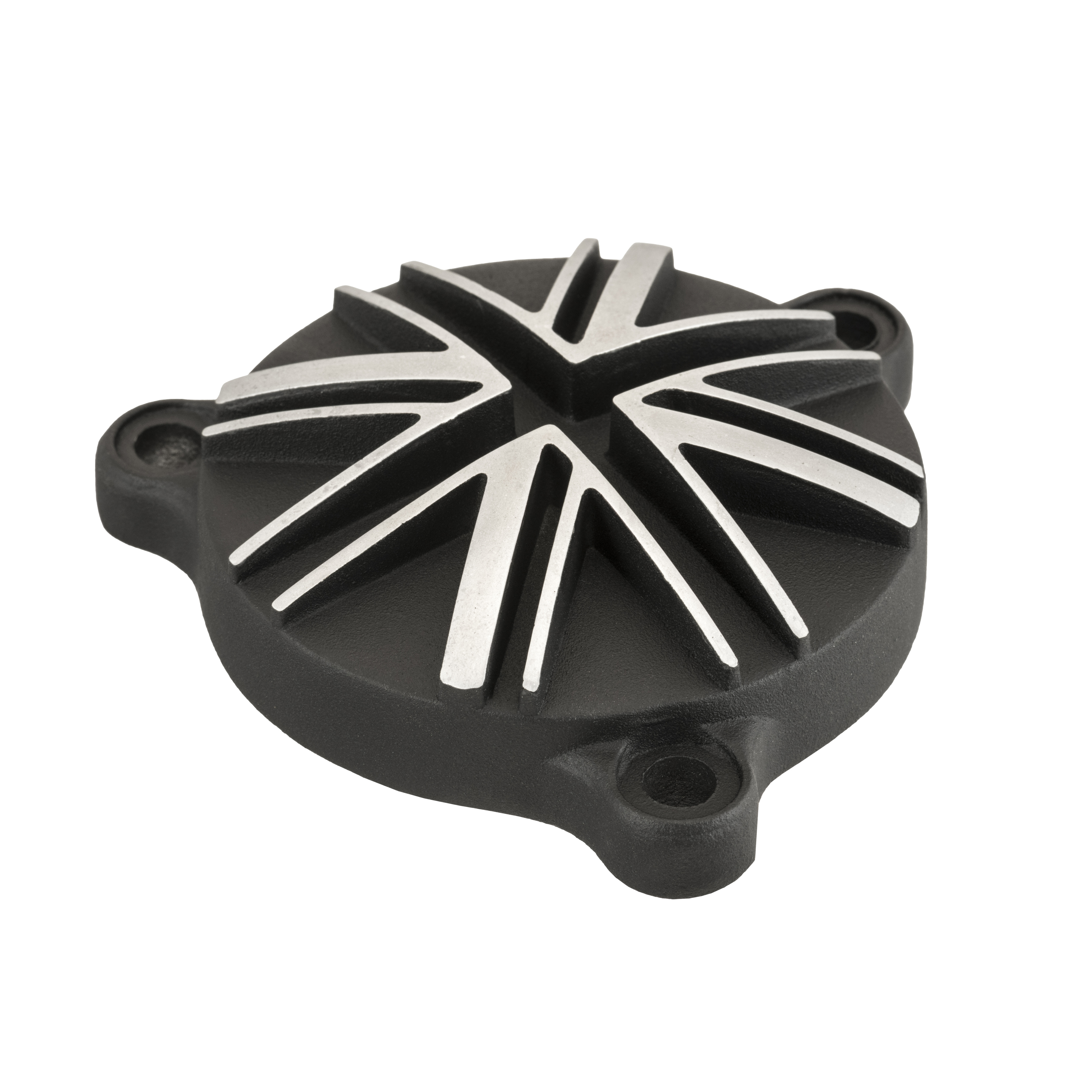 Motone 皇家 J系列350專用 機油濾芯蓋 英國旗 - 黑銀