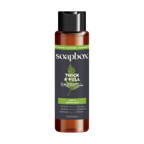 Soapbox Men's Thick & Full 2-in-1 Shampoo and Conditioner 473ml