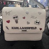 [S] KARL LAGERFELD OFF WHT/WHT L5GE91EC ANNETTE CROSSBODY, 198913893250 (SKL1518)