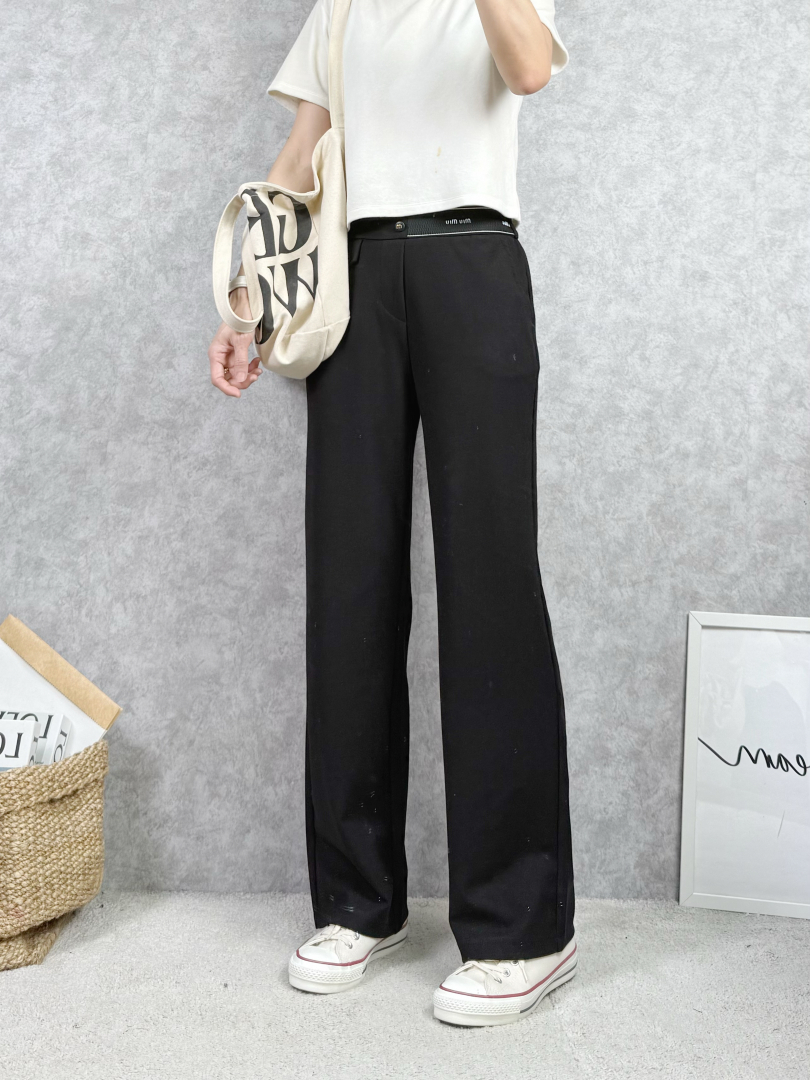 早春必收★有微挺度彈力寬褲 ⚡搶現貨⚡