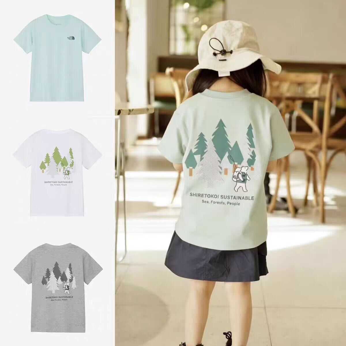 廠單 tnf日版北極熊露營短袖