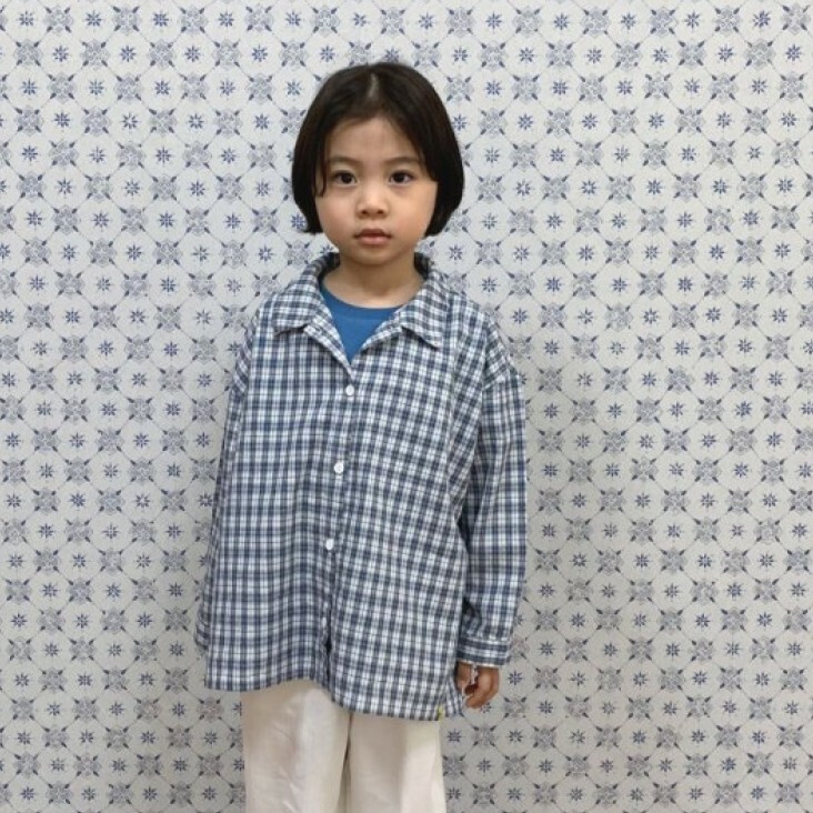 90-160 Gou 格紋襯衫 2色