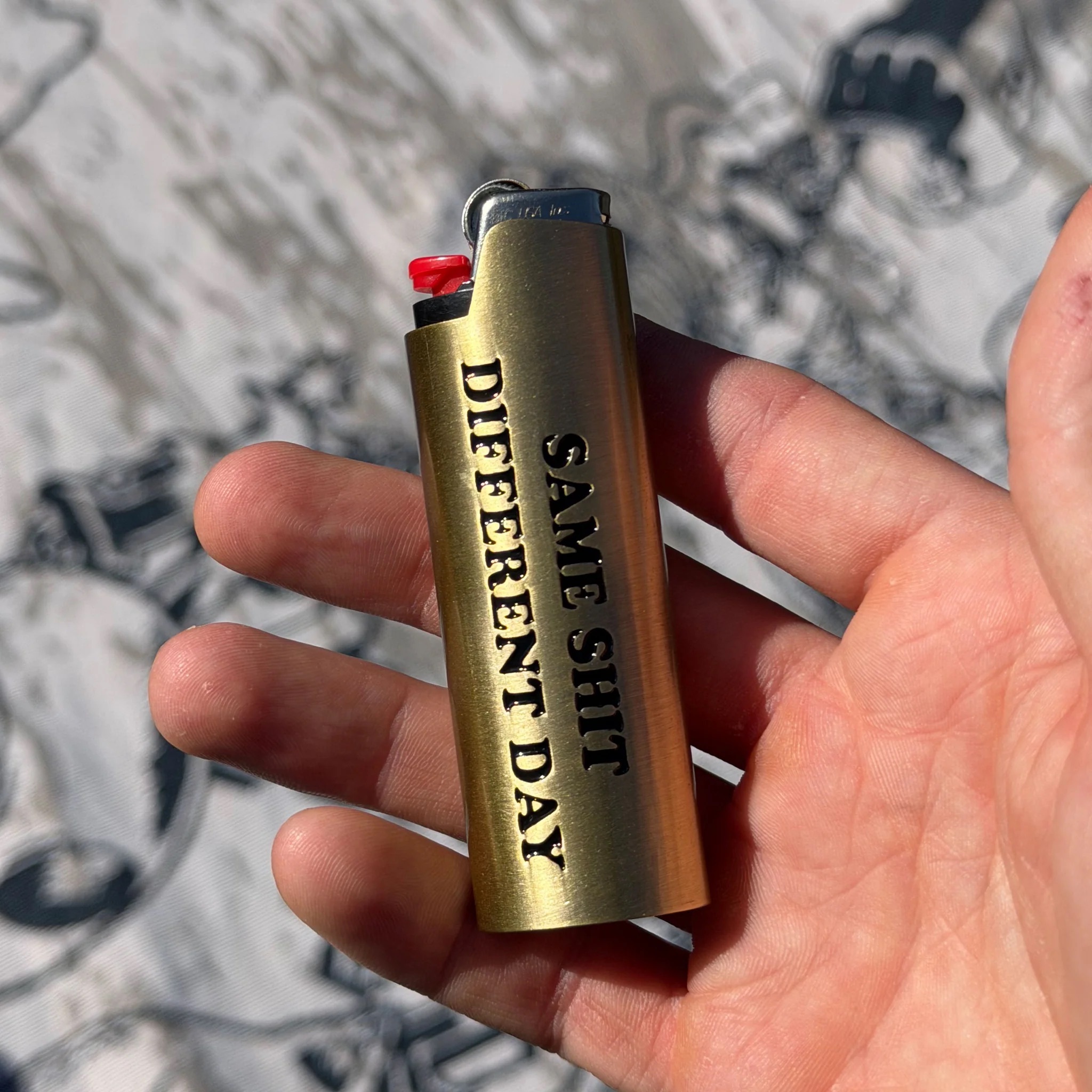 SAME SHIT DIFFERENT DAY LIGHTER COVER BY RIPNDIP