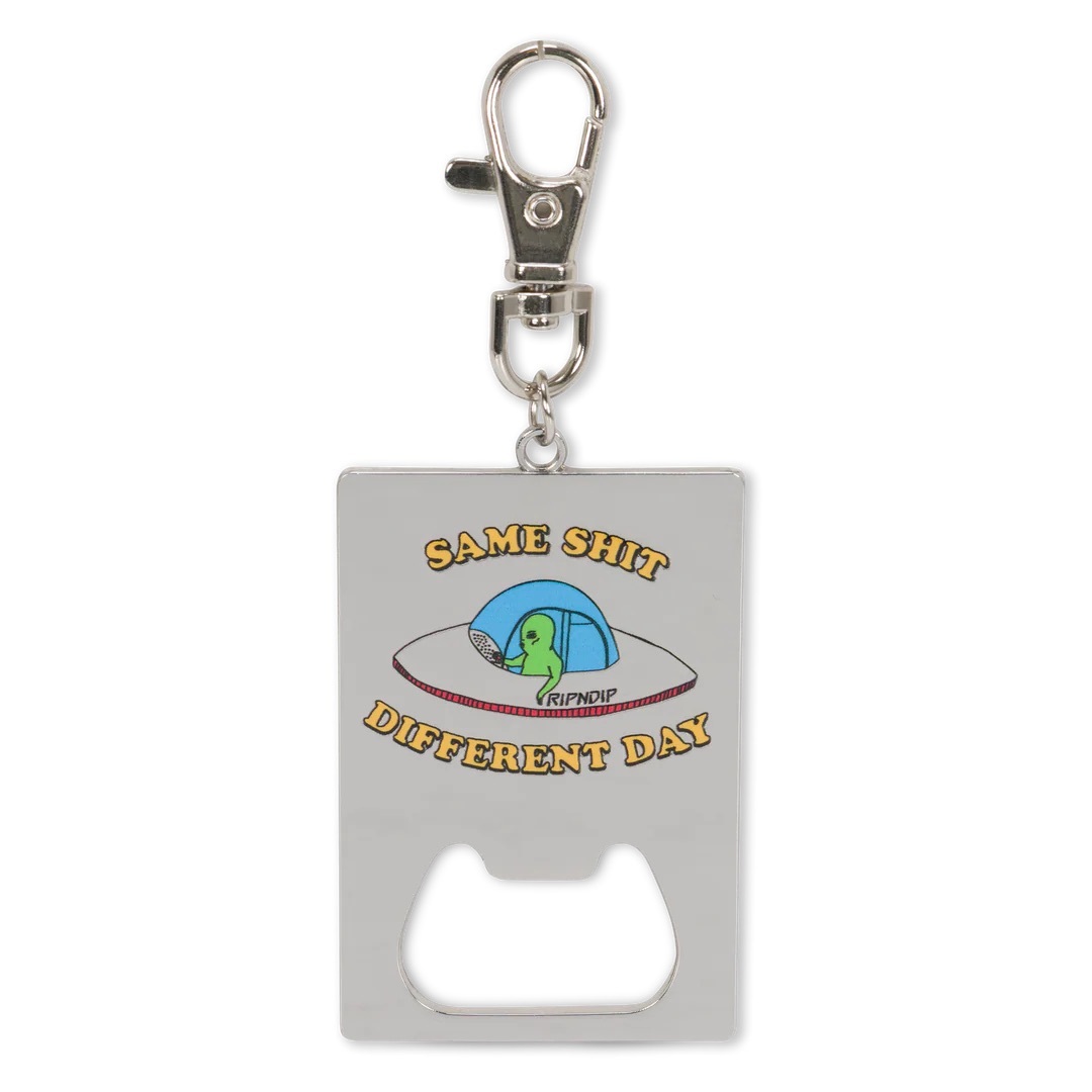 SAME SHIT DIFFERENT DAY KEYCHAIN BOTTLE OPENER BY RIPNDIP