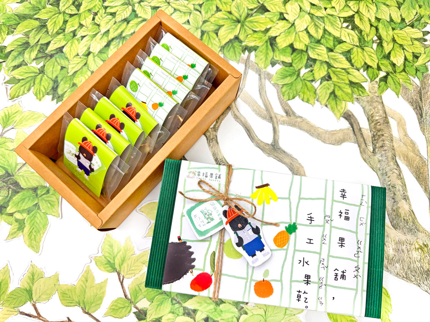 作文熊水果乾小禮盒8入