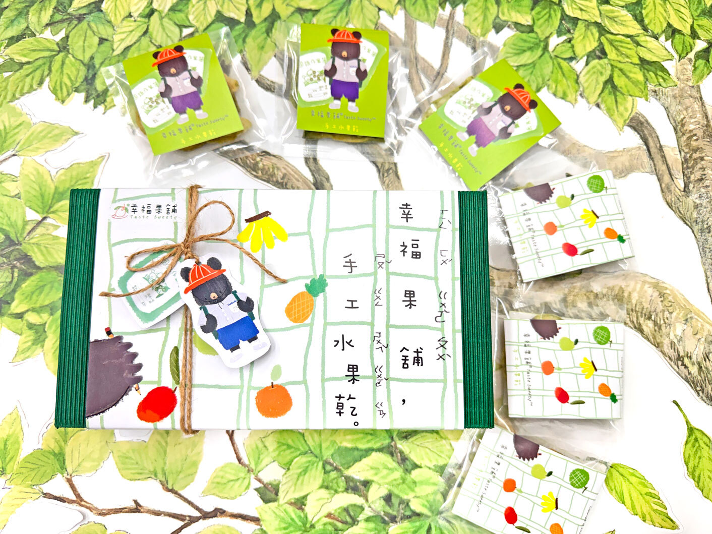 作文熊水果乾小禮盒8入