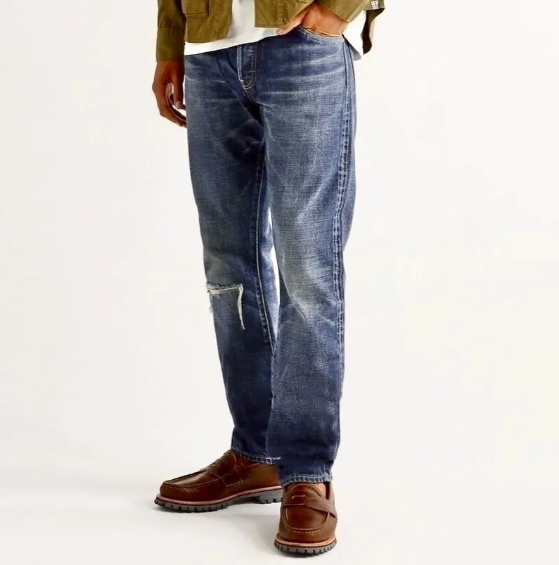 ON SALE: VISVIM SOCIAL SCULPTURE 16 DAMAGED-25 JEANS - SIZE 34 PRE ORDER ITEM (預訂中)