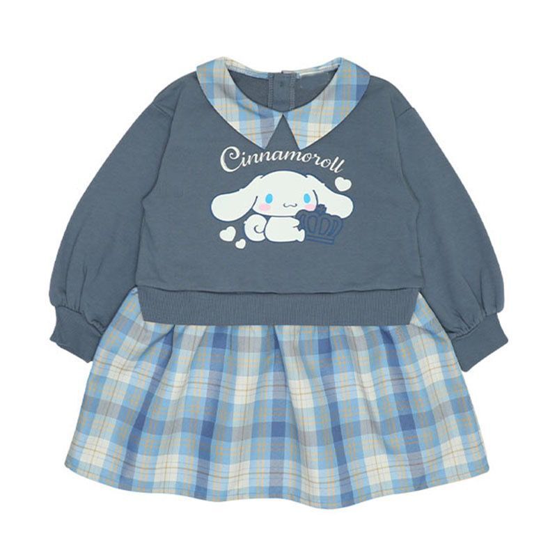 2025 Sanrio 純棉毛圈長袖假兩件連身裙 100-150cm