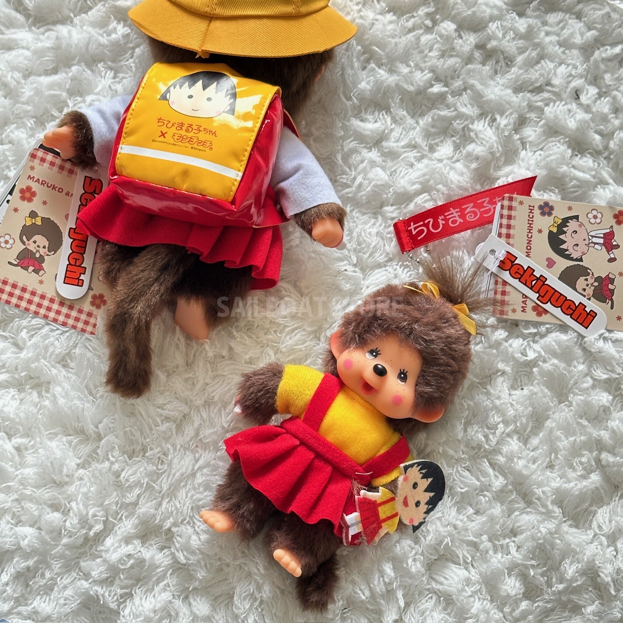 #現貨 🇯🇵日本 櫻桃小丸子 × 蒙奇奇 吊飾娃娃 S娃