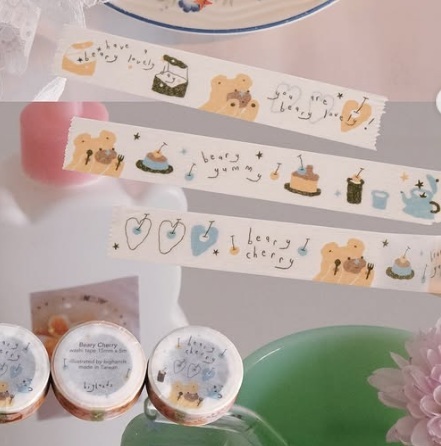 手的溫度bighands．Beary Cherry/Magic Sprinkles 和紙膠帶