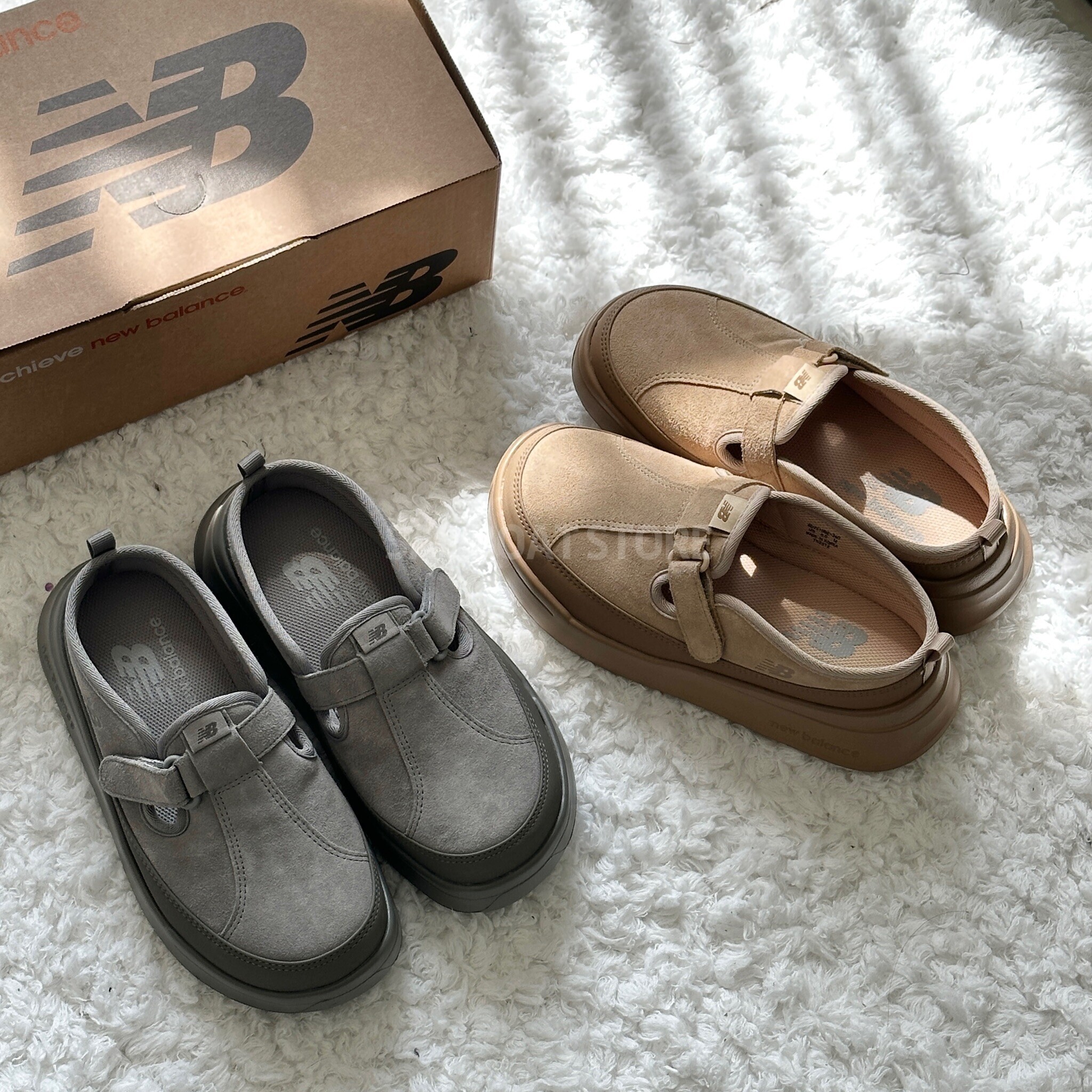 #現貨供應 🇰🇷韓國 New Balance Rover 厚底半拖 麵包鞋