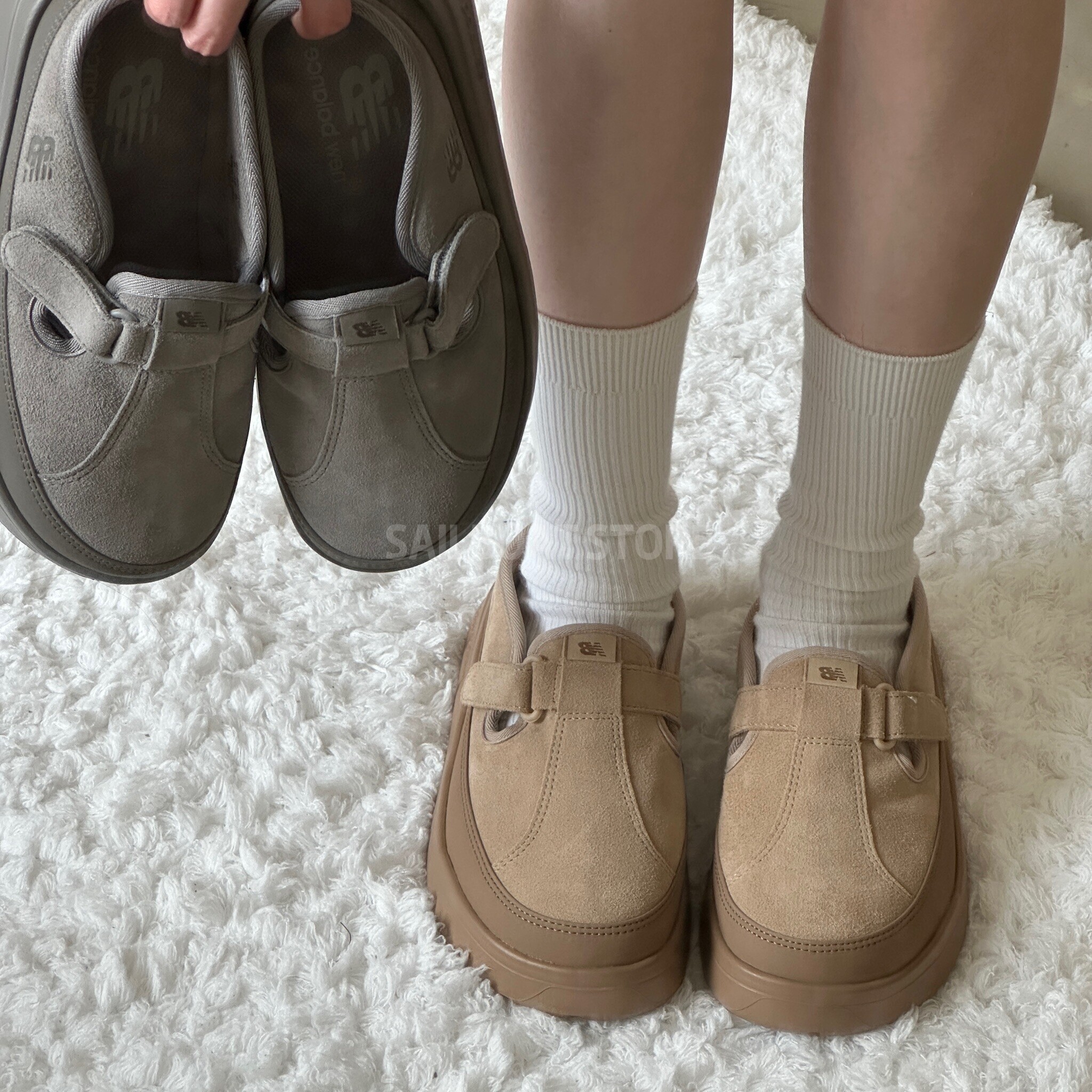 #現貨供應 🇰🇷韓國 New Balance Rover 厚底半拖 麵包鞋