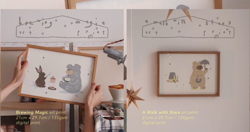 手的溫度bighands．Brewing Magic/A Walk with Stars 畫作