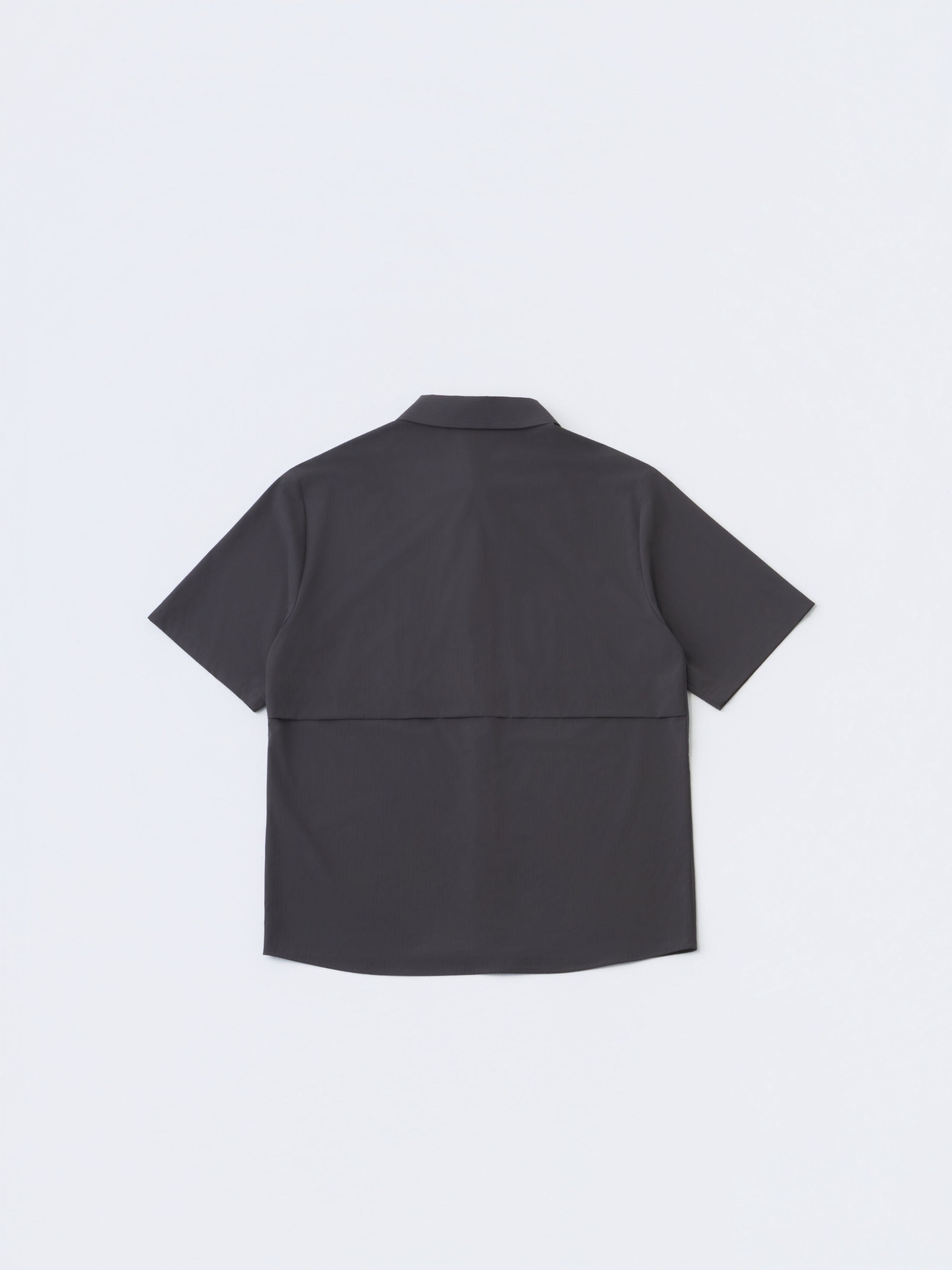 HIKING PATROL | ALIGN BUTTON UP SS SHIRT "CHARCOAL BLACK"