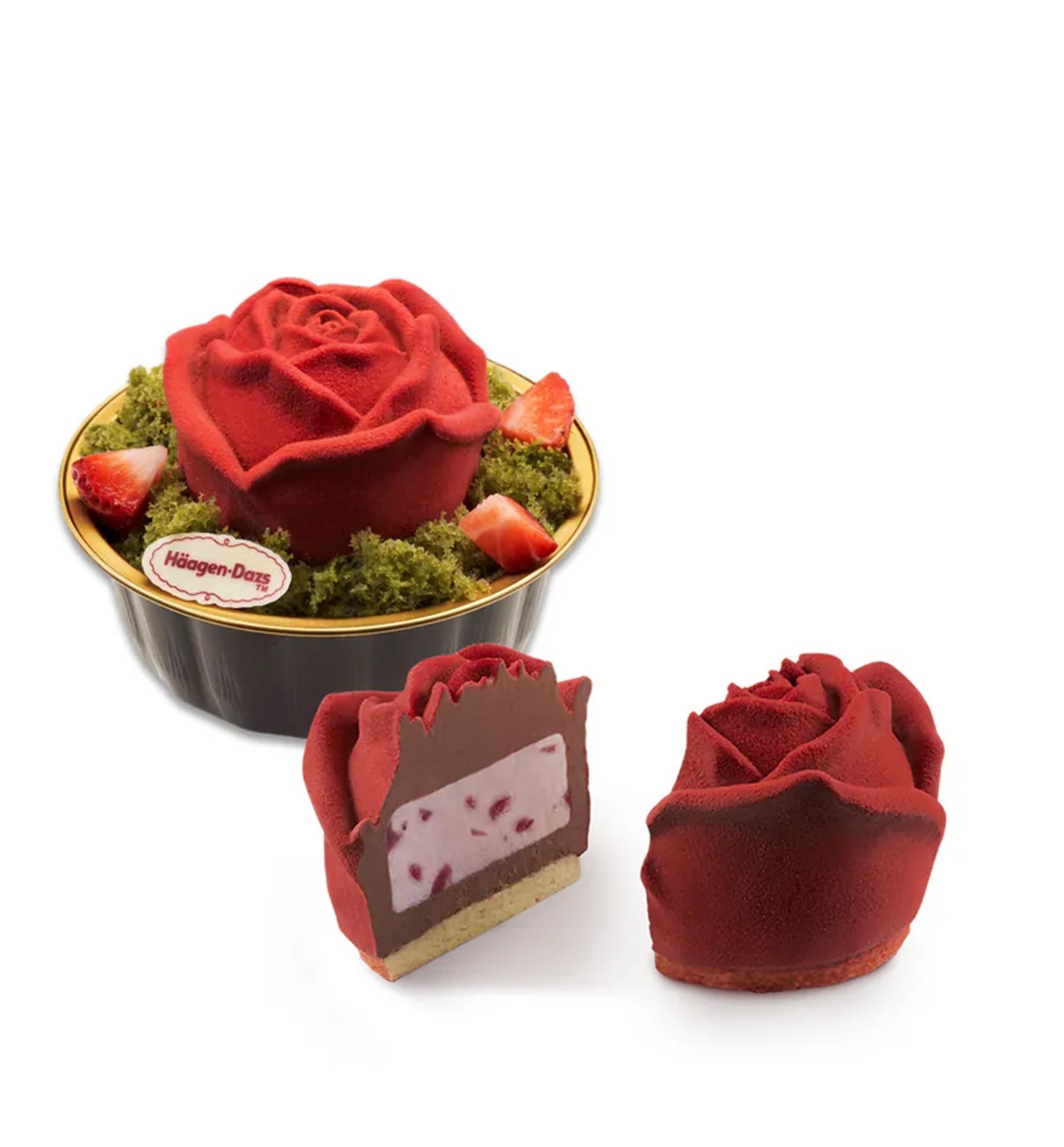 掌心玫瑰 冰淇淋甜點