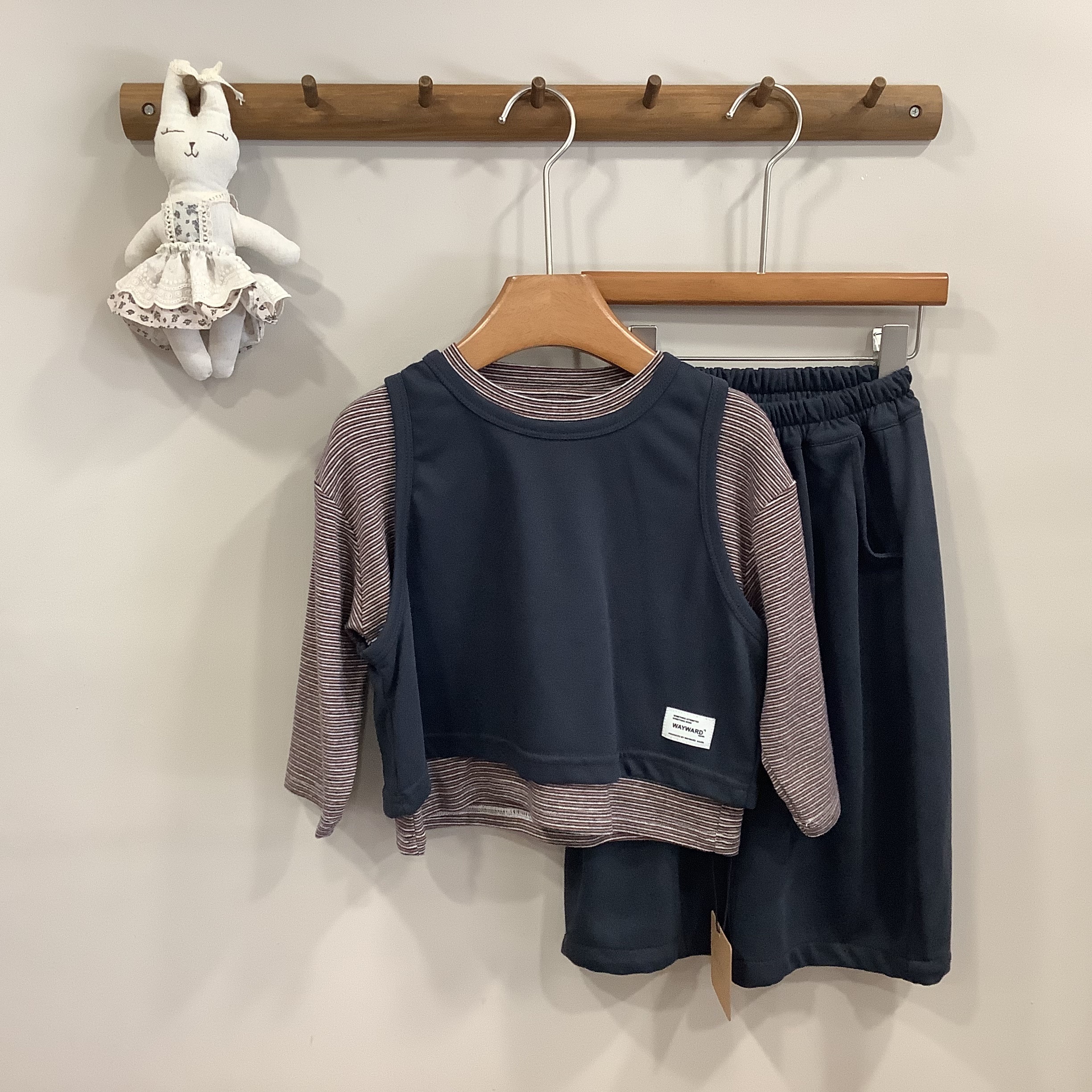 A04163跳色三件式套裝