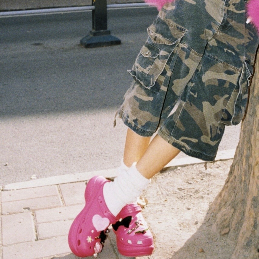 CROCS BAE CLOG 桃紅 洞洞鞋 復古 休閒 克駱格 206302-6ZQ