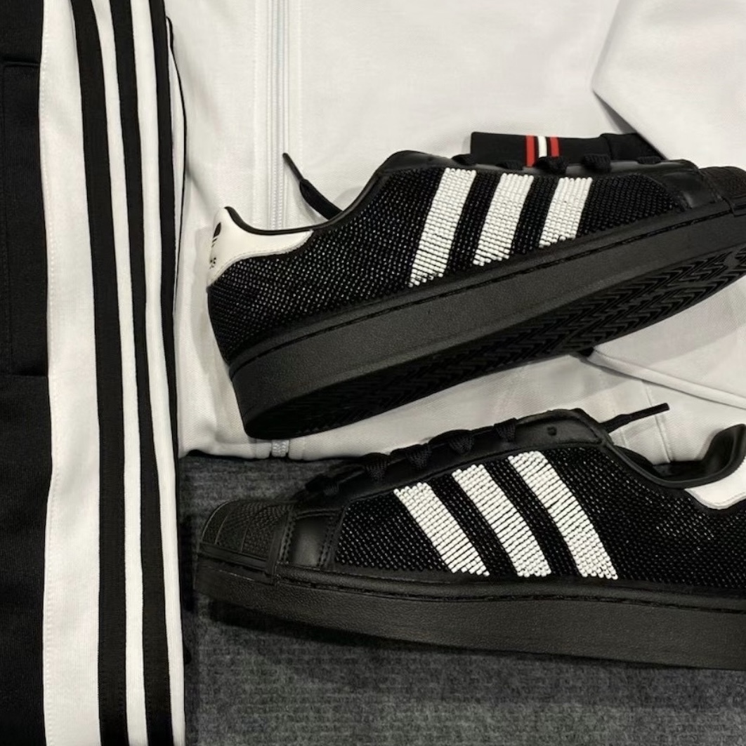 ADIDAS ORIGINALS SUPERSTAR II W 立體刻印 黑白 貝殼鞋 休閒女款 JH7098