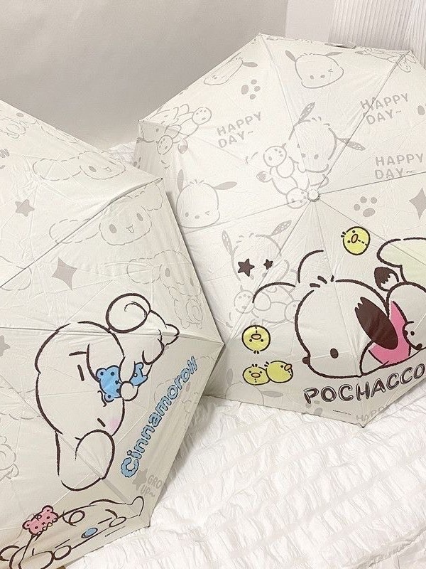 代購-Sanrio三麗鷗 xHello Kitty凱蒂貓 自動傘 晴雨兩用 黑膠遮陽 防曬防紫外線 太陽傘 雨傘 共五款