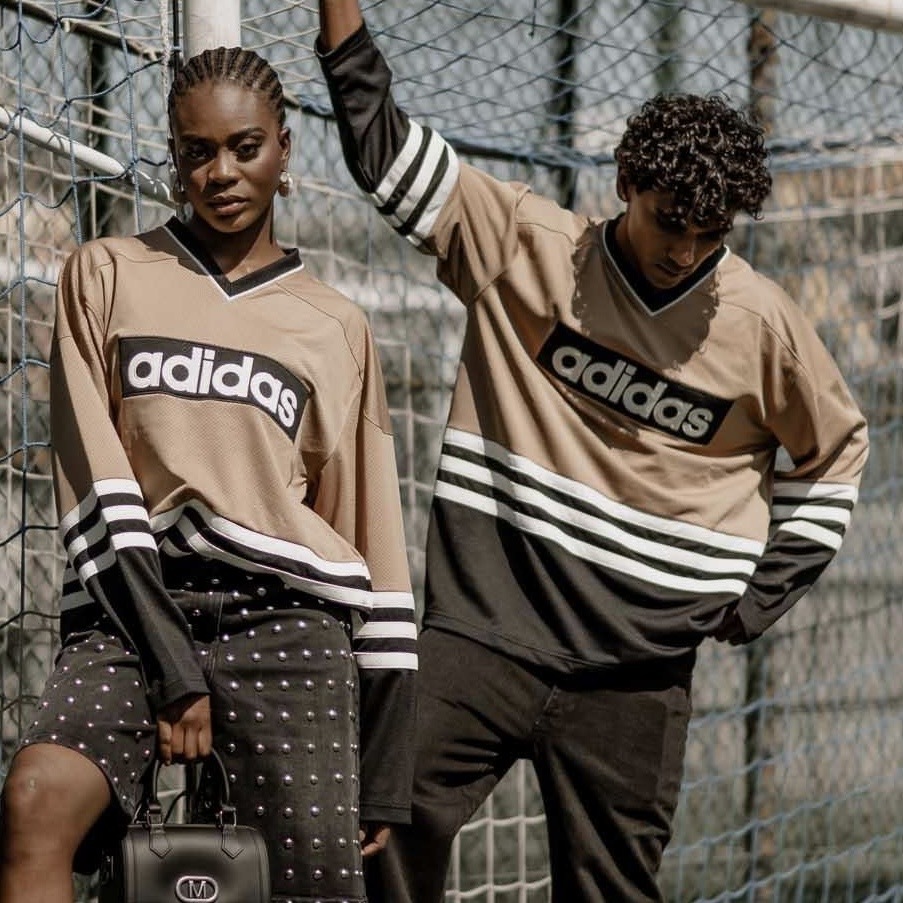 ADIDAS ORIGINALS 奶茶 淺棕 冰球風 運動上衣 休閒 JY0251