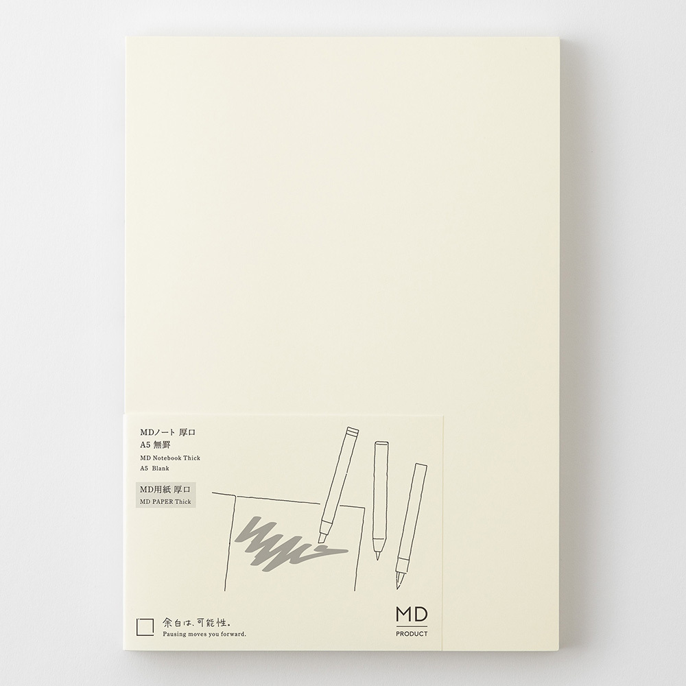 A5 厚紙 空白 MD 筆記本｜MD PRODUCTS 日本