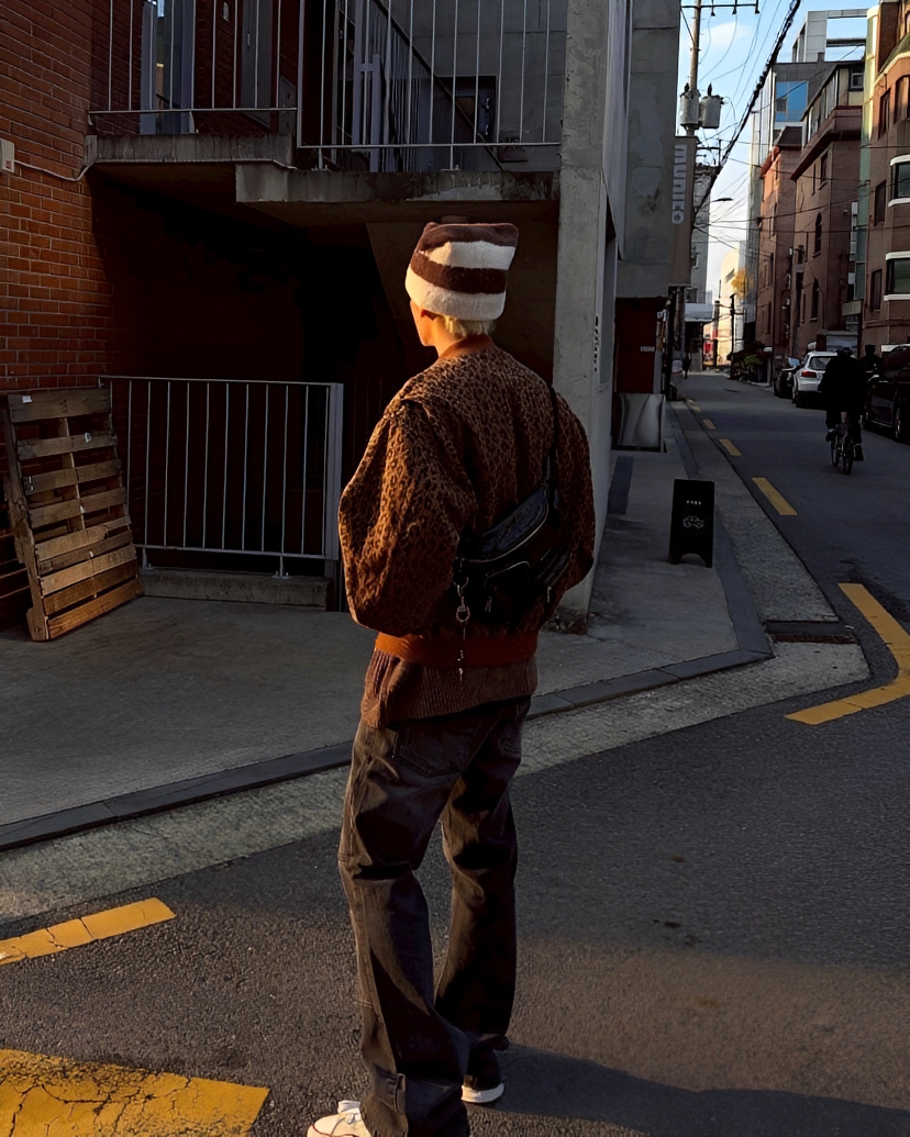 2色 四季 春夏 男女 豹紋 飛行 外套