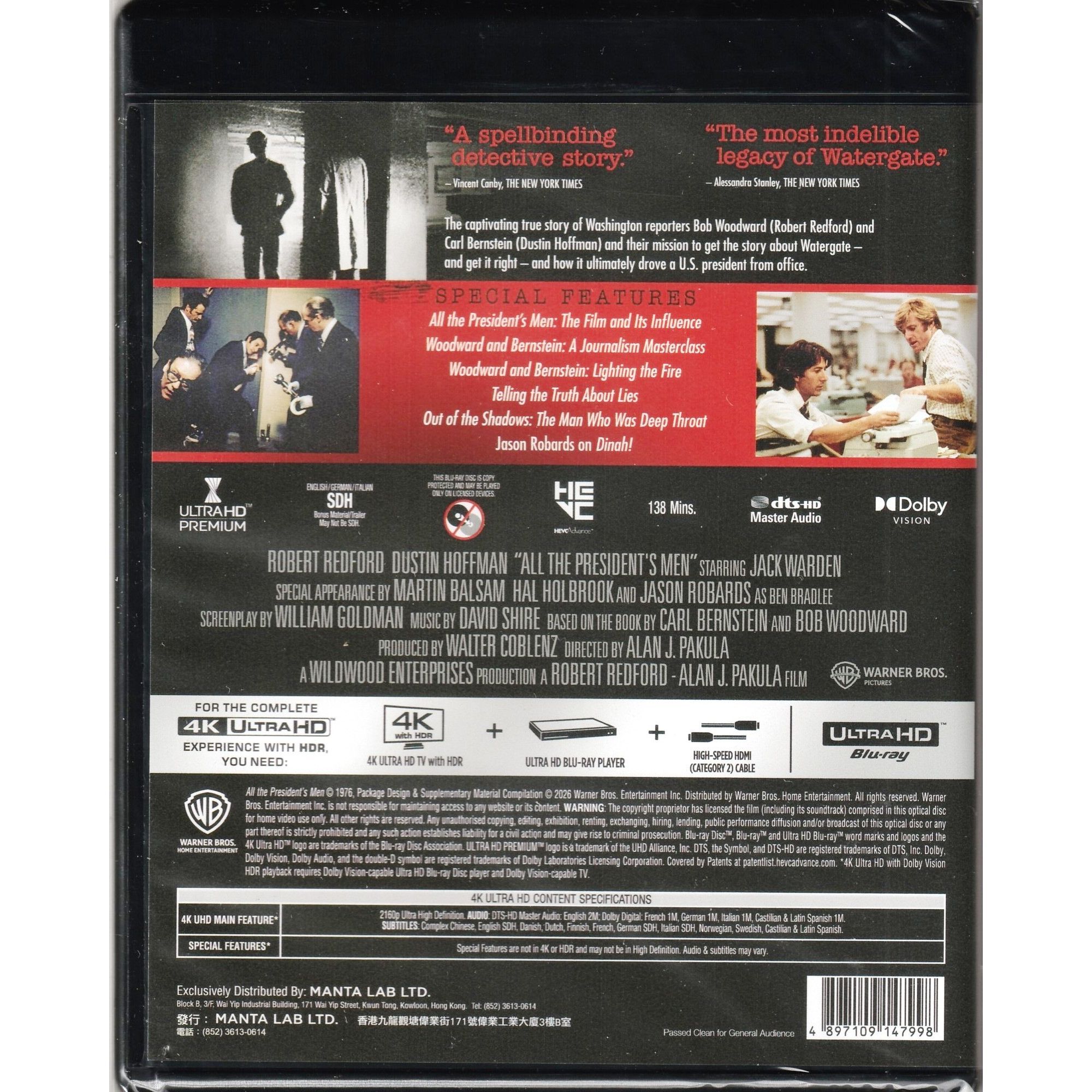 驚天大陰謀 (1976) (4K Ultra HD)