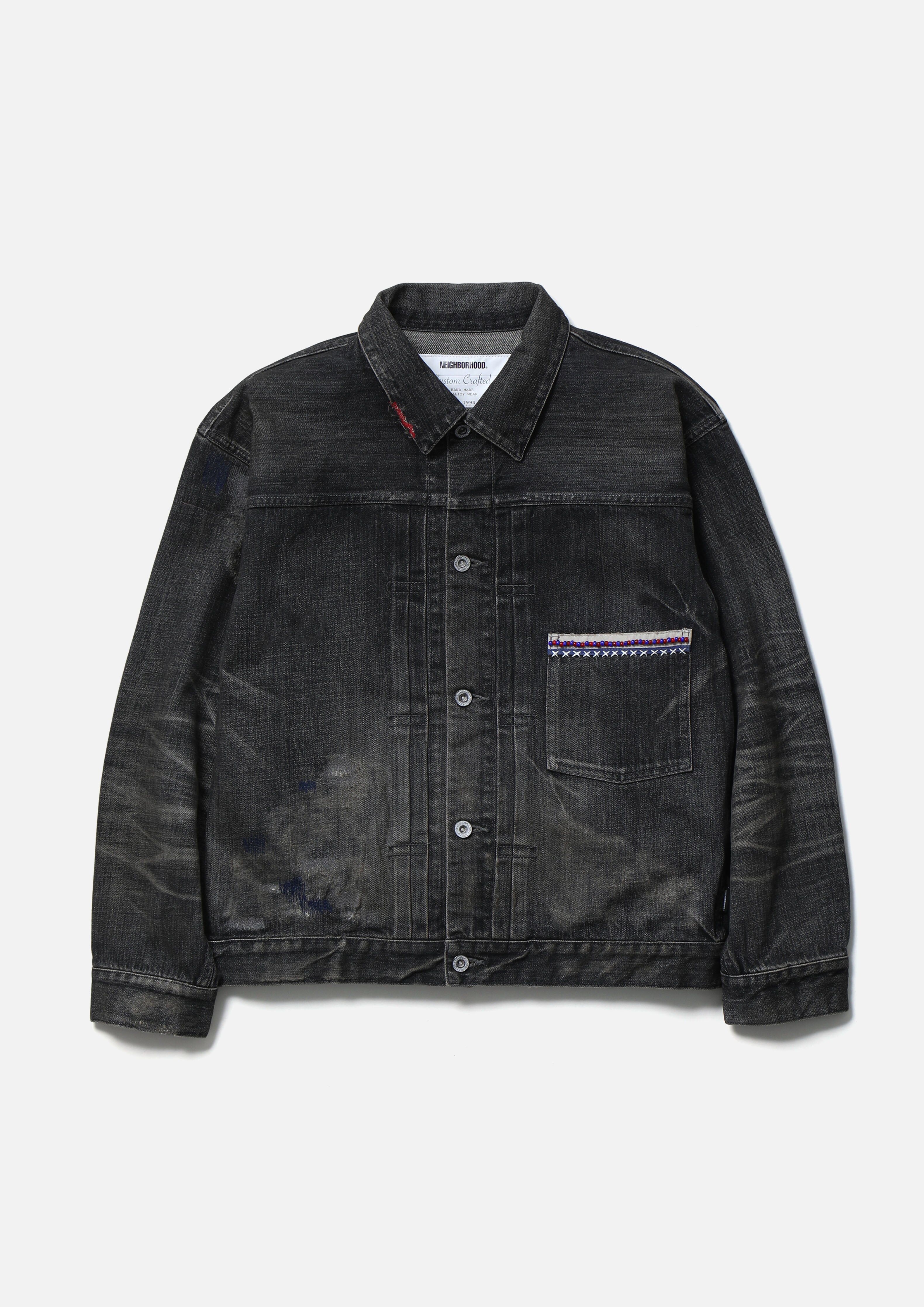 「代購+現貨商品」2026SS NEIGHBORHOOD SAVAGE DENIM TYPE-1 JACKET 民族風 串珠 牛仔 丹寧 外套 夾克 現貨 261XBNH-JKM01